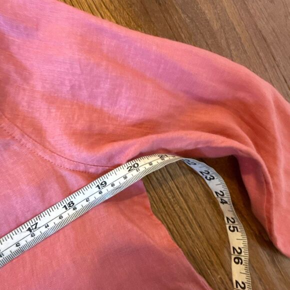 Gap 100% linen boyfriend tunic collared popover small - Picture 6 of 7